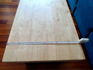 Mesa centro elevable madera y metal