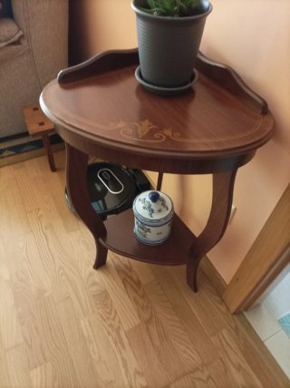 Mesa de centro madera y cristal
