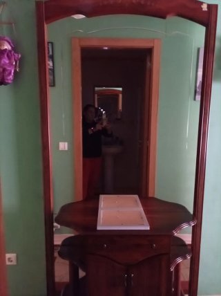 Mesa de centro madera y cristal