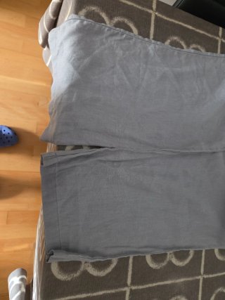Pantalón de lino Brownie Talla M Gris