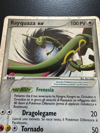 Rayquaza ex 039 olografia NM