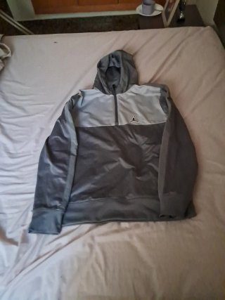 Chaqueta Jordan Gris Media Cremallera