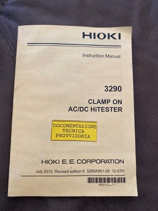 Tester HIOKI 3290 Clamp ON AC/DC