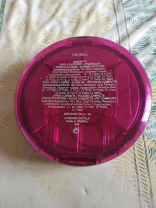 Paleta de sombras de ojos, colorete, polvos