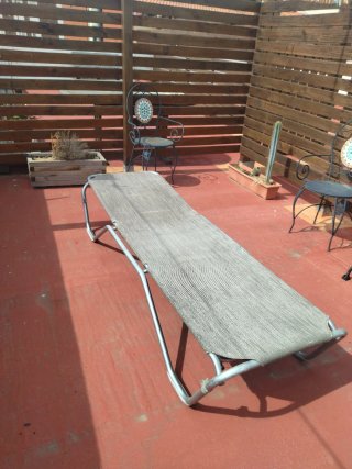 Tumbona relax exterior gris
