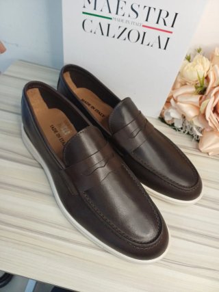 Mocassini uomo marrone tg 43