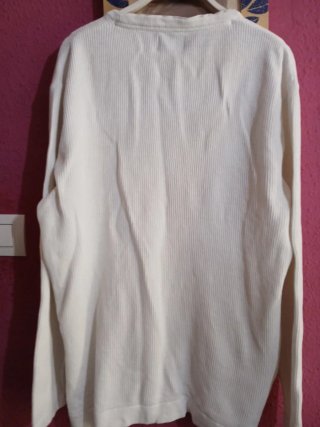 Jersey Blanco Pull&Bear Talla L Unisex