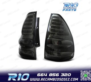 PILOTOS TOYOTA LAND CRUISER FJ120 03-08 LED FONDO CROMO AHUM