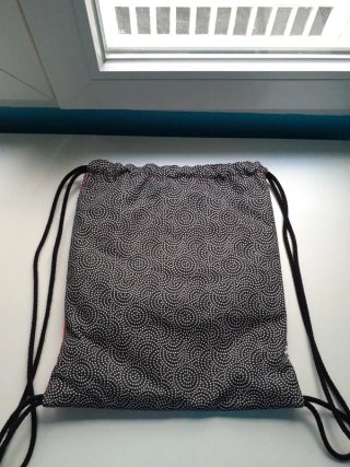 Mochila de cuerdas con estampado de gatos