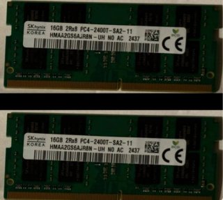 2x 16GB DDR4 SODIMM SK hynix PC4-2400T 32 GB