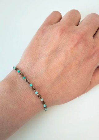 Bracciale Bronzo con Amazzonite