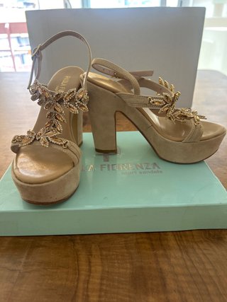 Sandalias Paola Fiorenza Beige Talla 36