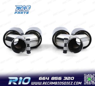 COLAS ESCAPE BMW LOOK M PERFORMANCE CROMO CARBONO