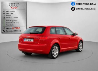 Audi A3 2008 MOTOR 1.9 ETERNO