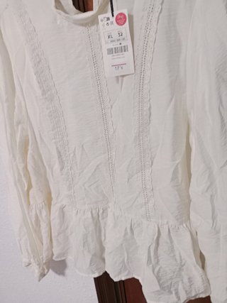 Camisa Lefties Mujer Blanca Talla XL