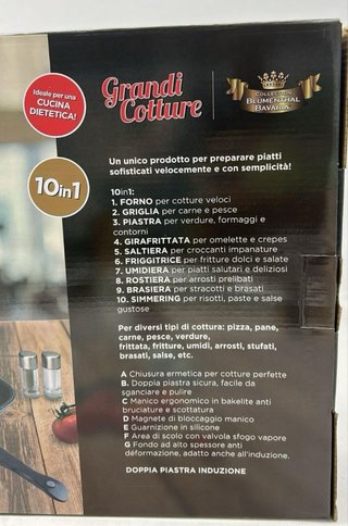 Padella chiudibile Grigliata Grandi Cotture