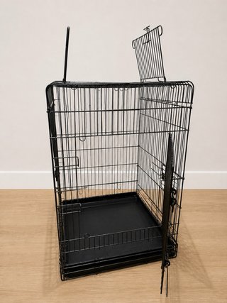 Jaula para pájaros negra