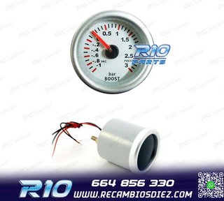 RELOJ PRESIÓN TURBO FONDO BLANCO ILUMINADO