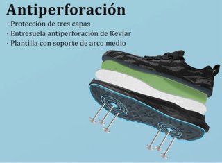 SPIEZ Zapatos Seguridad Antiestáticos Mujer
