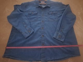 Camisa Vaquero Caballero Wrangler - Talla Grande