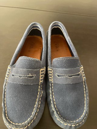 Zapatos náuticos Zara niño azul marino
