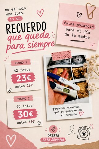 estamos de promo!! Fotos Polaroid Día de la Madre