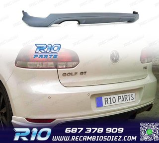 DIFUSOR VOLKSWAGEN VW GOLF 6 08-12 LOOK GTI OO---