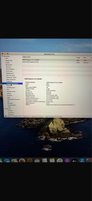 MacBook Pro 16” i7 Plata