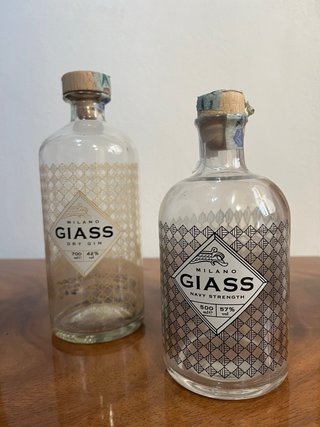 Bottiglie vuote Giass Milano Dry Gin