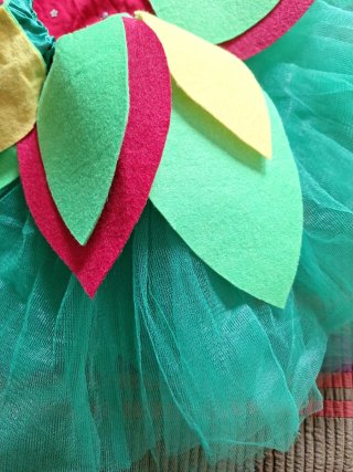 Disfraz de flor para niña 3 a 5 años