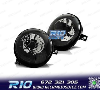 FAROS PARA VOLKSWAGEN VW LUPO 98-05 NEGROS