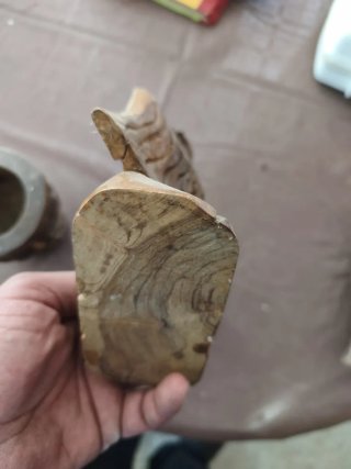 3 Figuras Madera Tallada Vintage
