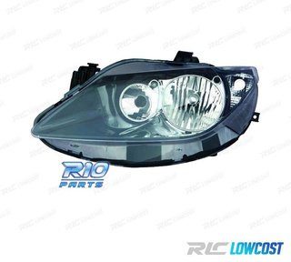 FARO IZQ PARA SEAT IBIZA VI 09-12 FONDO NEGRO