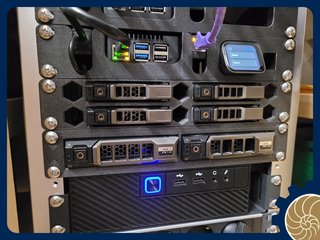 Rack 1U 10 para 2x HDD 3.5 Hot Swap