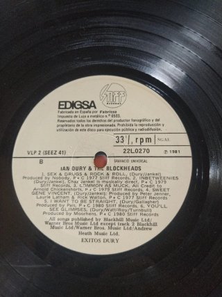 Lote 2 Vinilos: Ian Dury & Patti Smith