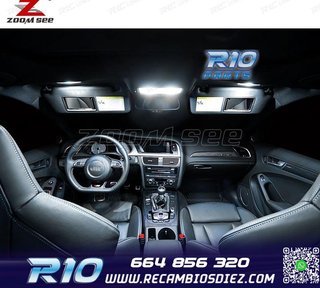 KIT 20 BOMBILLAS LED INTERIOR AUDI A4 S4 B8 QUATTRO AVANT