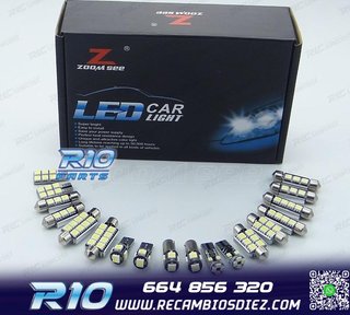 KIT 20 BOMBILLAS LED INTERIOR AUDI A4 S4 B8 QUATTRO AVANT
