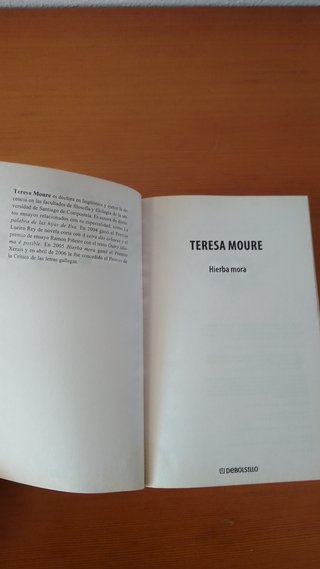 "Hierba mora", Teresa Moure