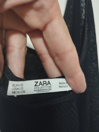 Vestido Negro Zara