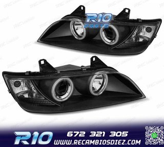 FAROS BMW Z3 OJOS ANGEL EYES CCFL FONDO NEGRO 96-02