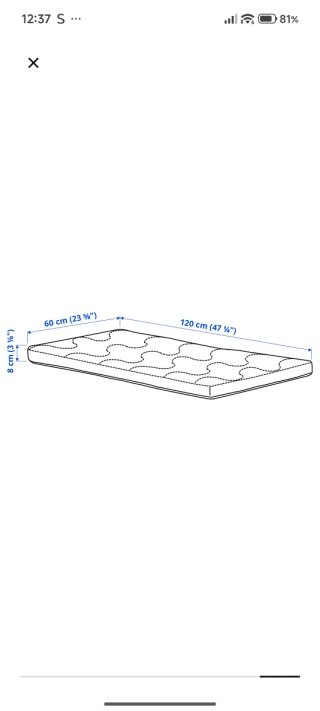 Colchón cuna Ikea