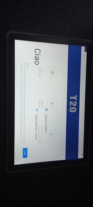 Tablet con tastiera e mouse