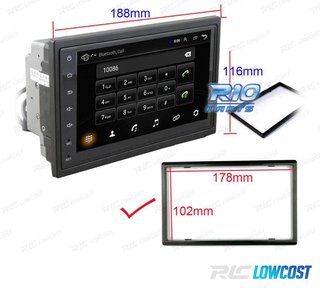 RADIO 9" GPS ANDROID 13 2DIN TÁCTIL BLUETOOTH USB SD