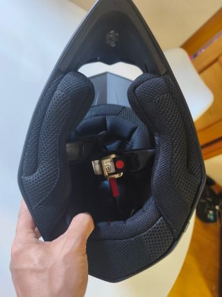 Casco de Cross Raven Negro/Gris