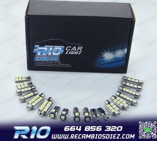 KIT 16 BOMBILLAS LED INTERIOR PARA MERCEDES CLASE M W163 ML3