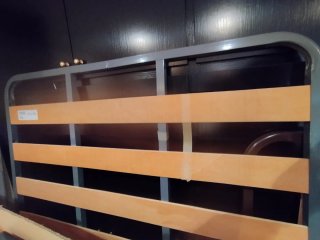 Somier metálico con lamas de madera
