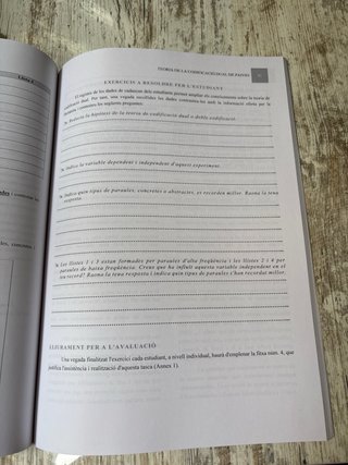 Psicologia de la memòria quadern de pràctiques