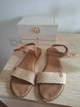 Chanclas mujer atadas esparto talla 42