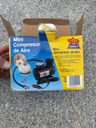 Mini compresor de aire 12V mechero