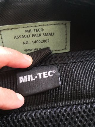 Mochila Táctica Mil-Tec Multiusos Negra 20 litros